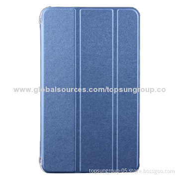 PU Leather Case for Samsung Galaxy Tab3 Pro T320 T321, Tri-fold Voltage Technology